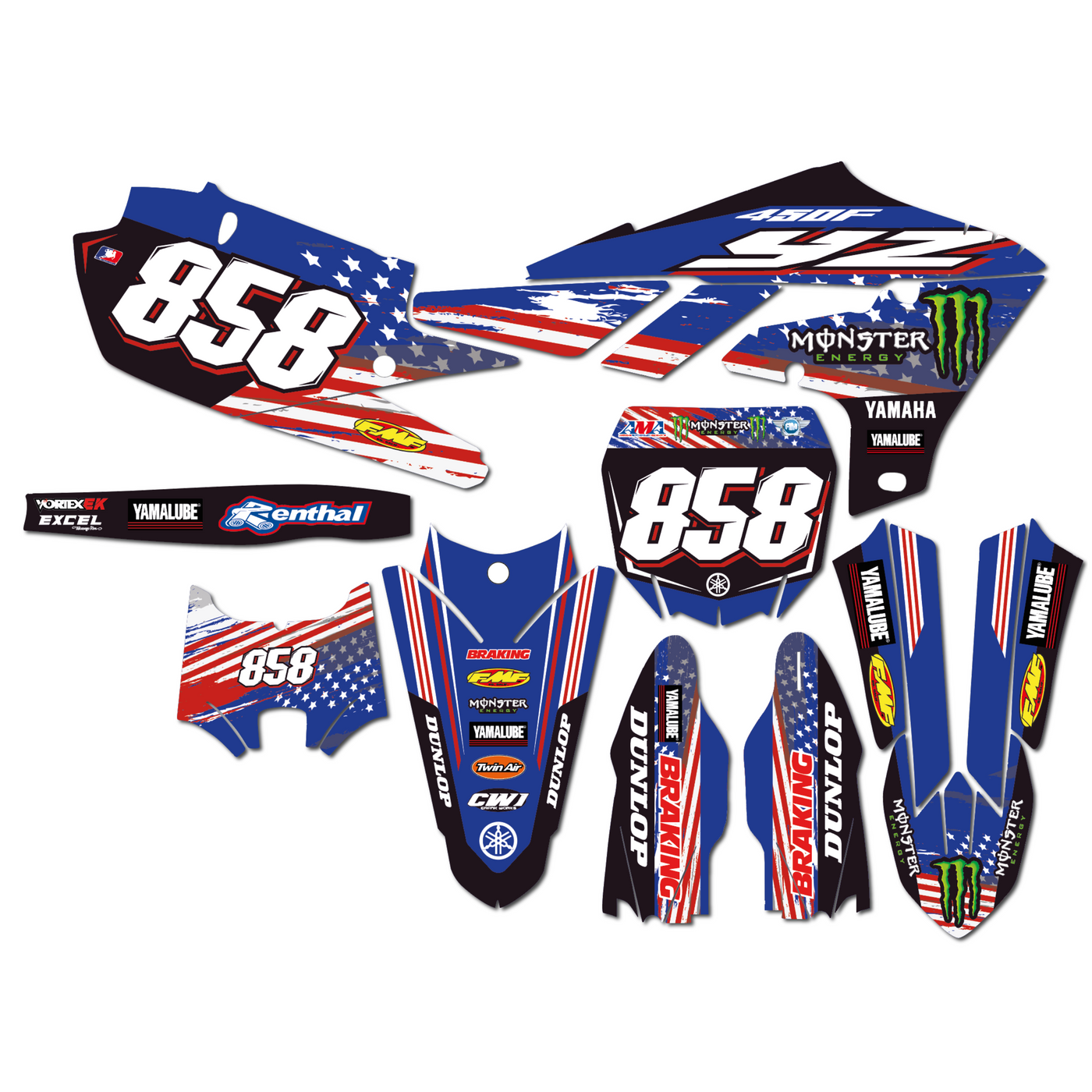 KIT DECO YAMAHA 12 USA