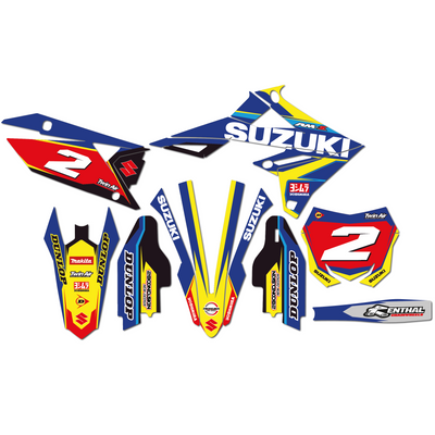 KIT DECO SUZUKI 1 BLEU ROUGE