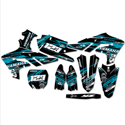KIT DECO YAMAHA 22 TURQUOISE 123